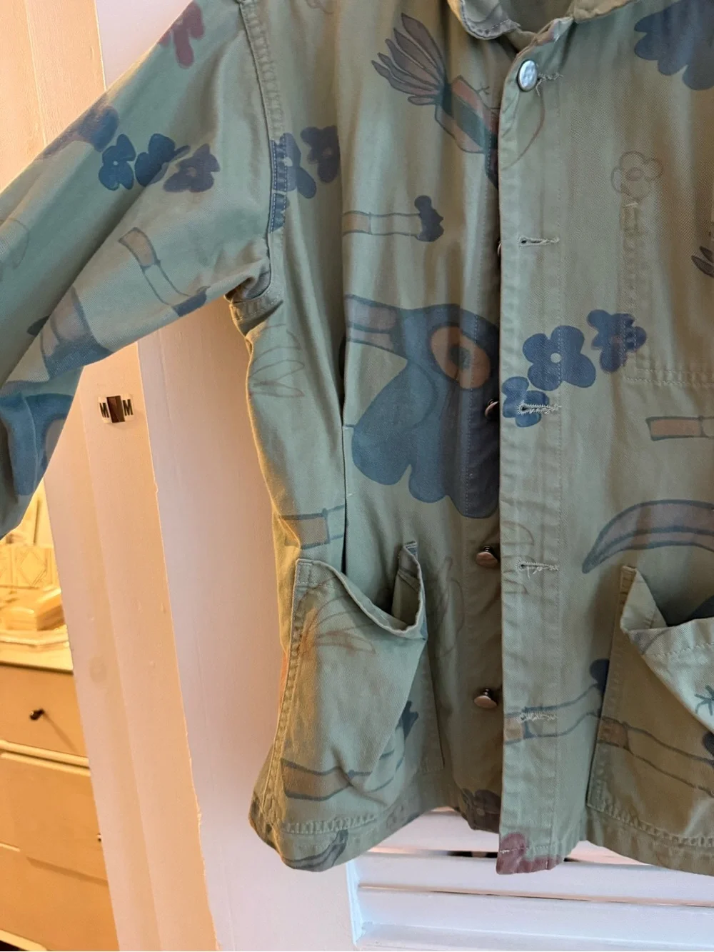 Women’s Rachel Comey Olive Green Printed Utility Jacket